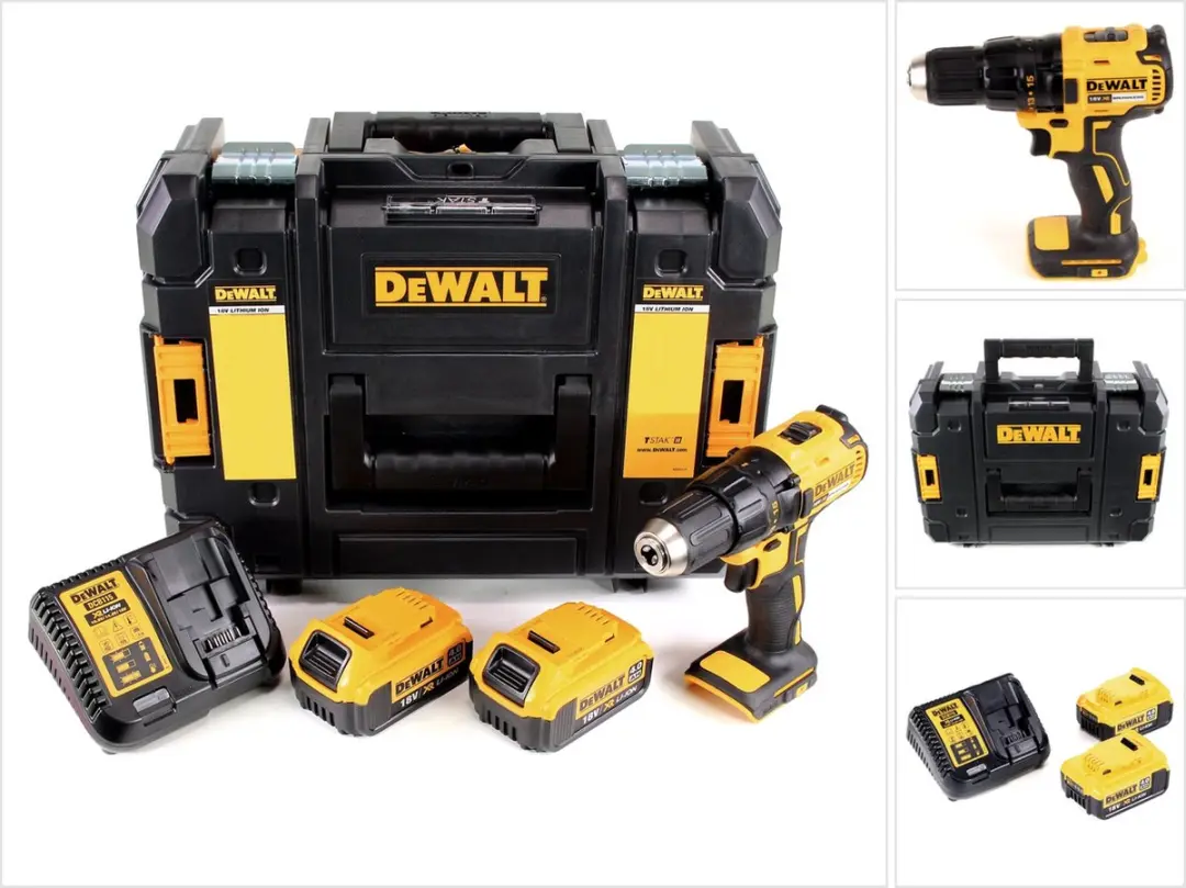 DeWalt DCD 777 M2 accuboormachine 18 V 65 Nm + 2x accu’s 4,0 Ah + oplader in T