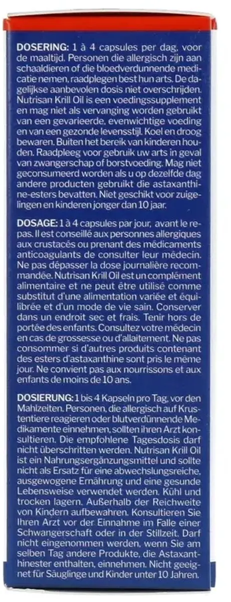 Nutrisan Krill Olie Capsules 60 Stuks