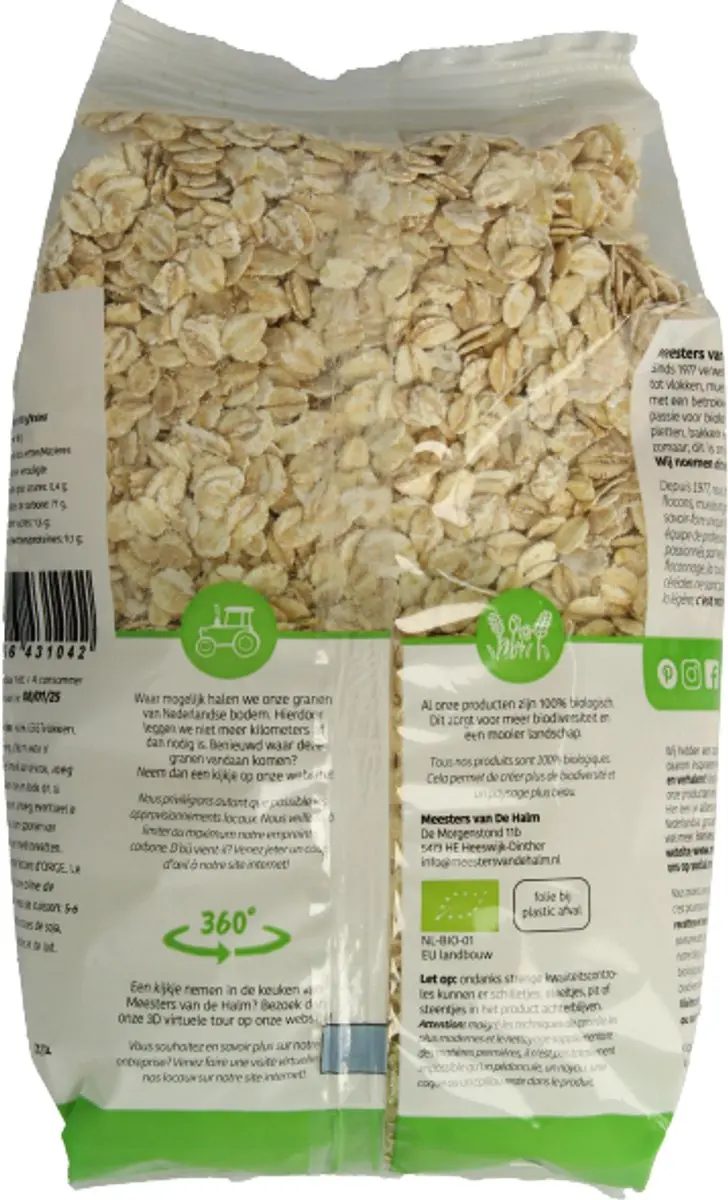De Halm Gerstevlokken 500g - afbeelding 2 van 5