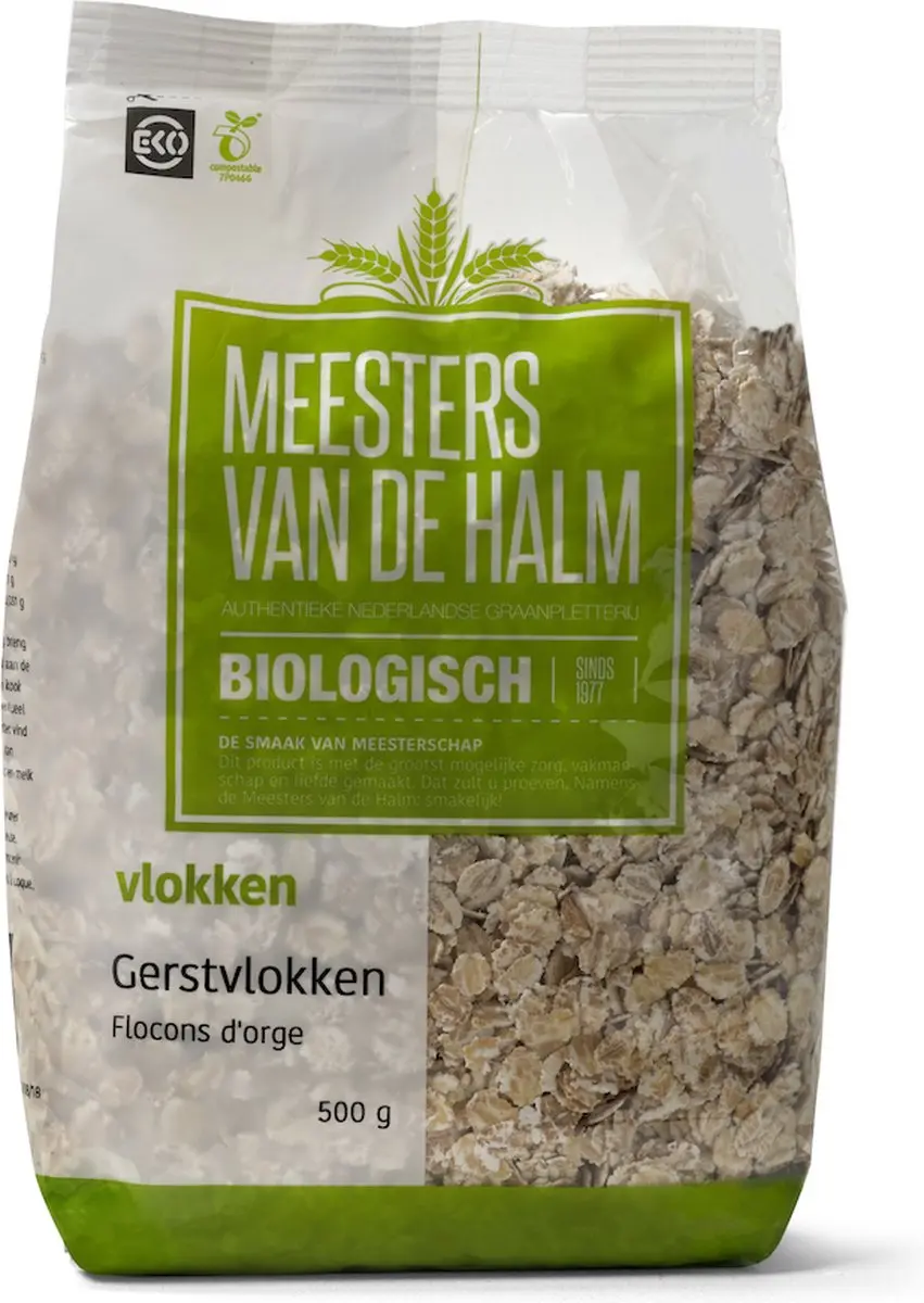 De Halm Gerstevlokken 500g