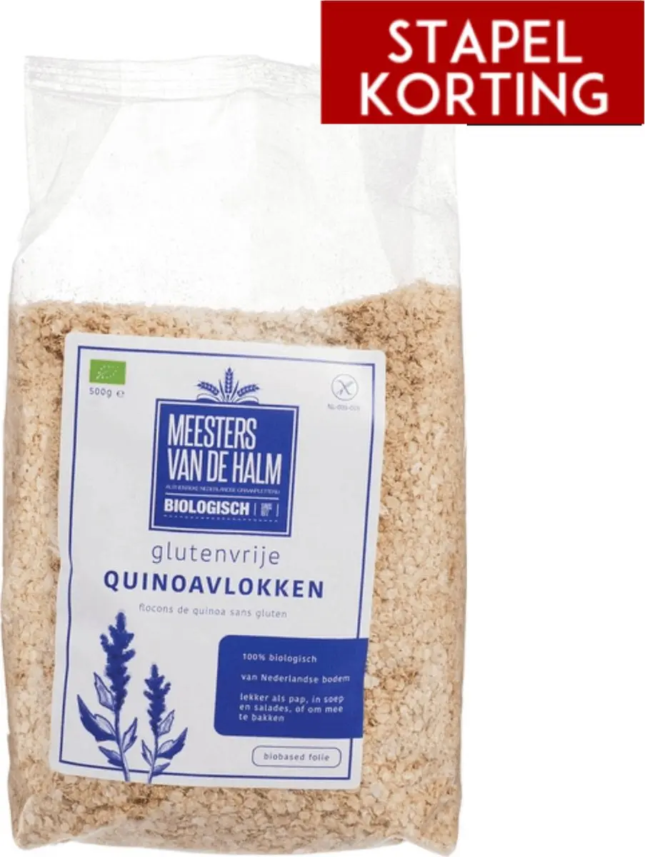 De Halm Quinoavlokken 500g - afbeelding 6 van 6