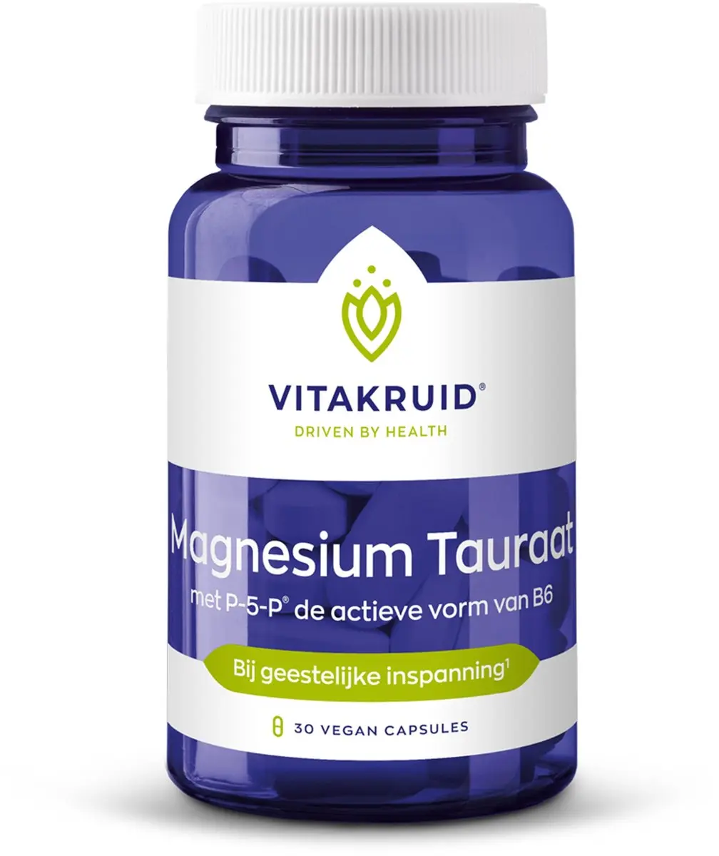 Vitakruid Magnesium Tauraat met P-5-P 30 Vegancapsules