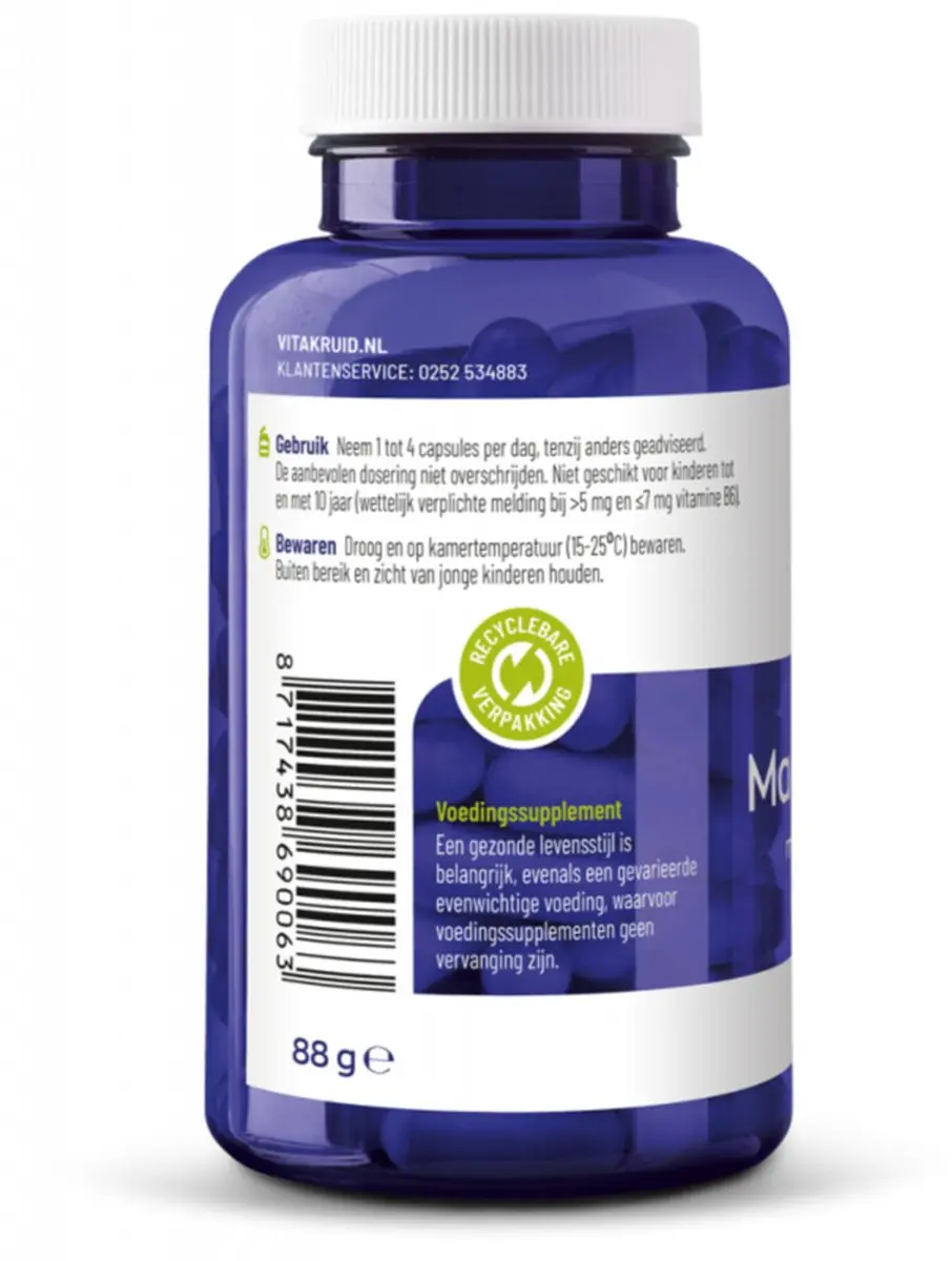 Vitakruid Magnesium Tauraat met P-5-P 30 Vegancapsules