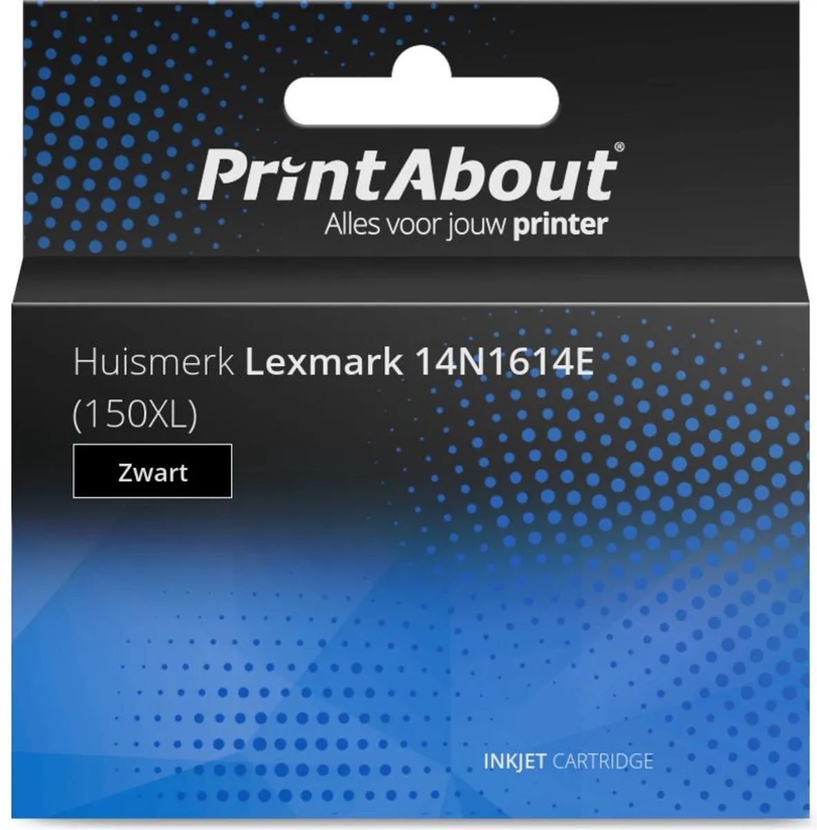 PrintAbout Inktcartridge 14N1614E Zwart - 1000 pagina's - Lexmark