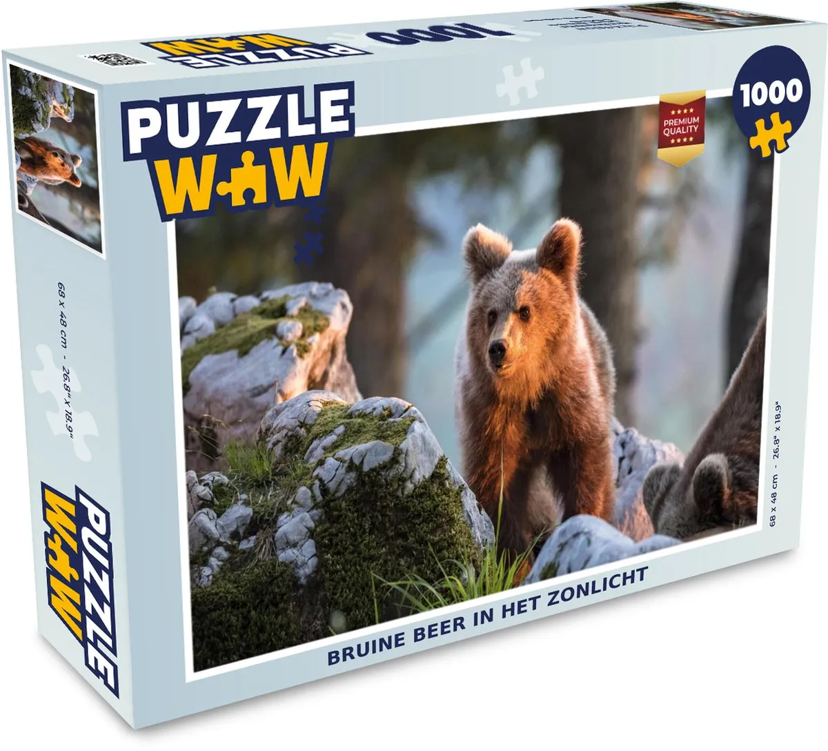 PuzzleWow Legpuzzel Beer 1000 Stuks - Multicolor