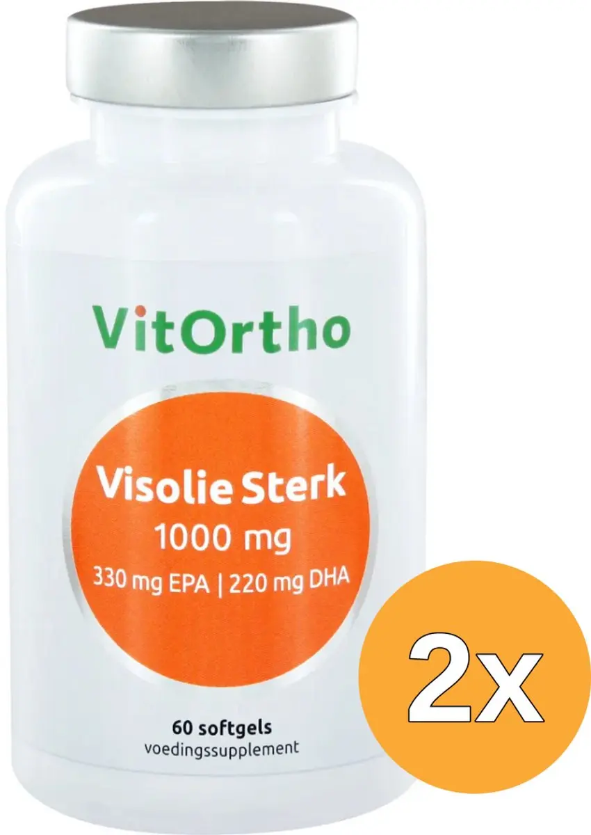 2x Vitortho Visolie Sterk 1000 mg
