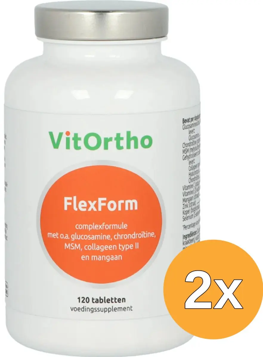 2x VitOrtho Flexform (120 tabletten)