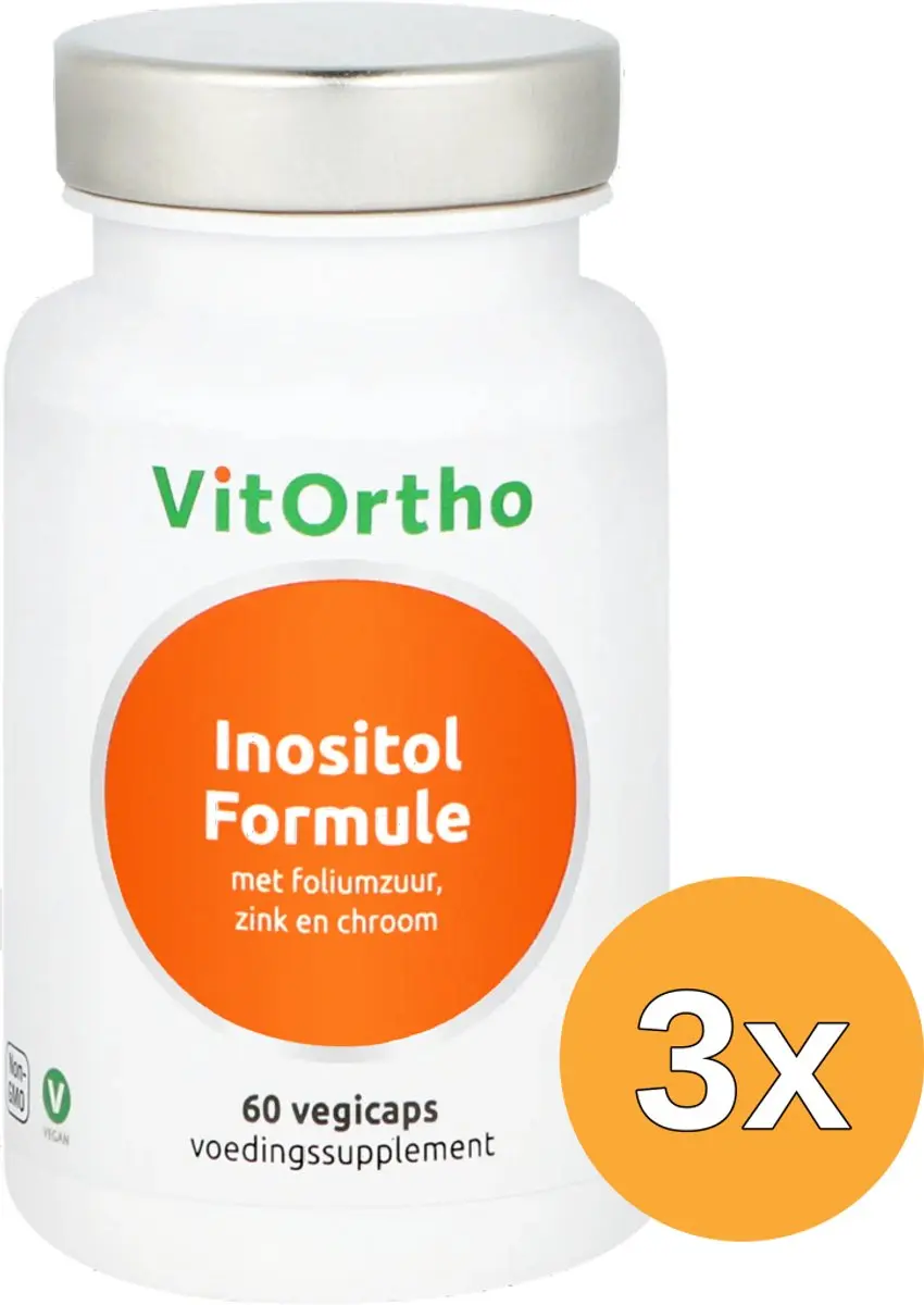 3x Vitortho Inositol Formule (60 vega capsules)