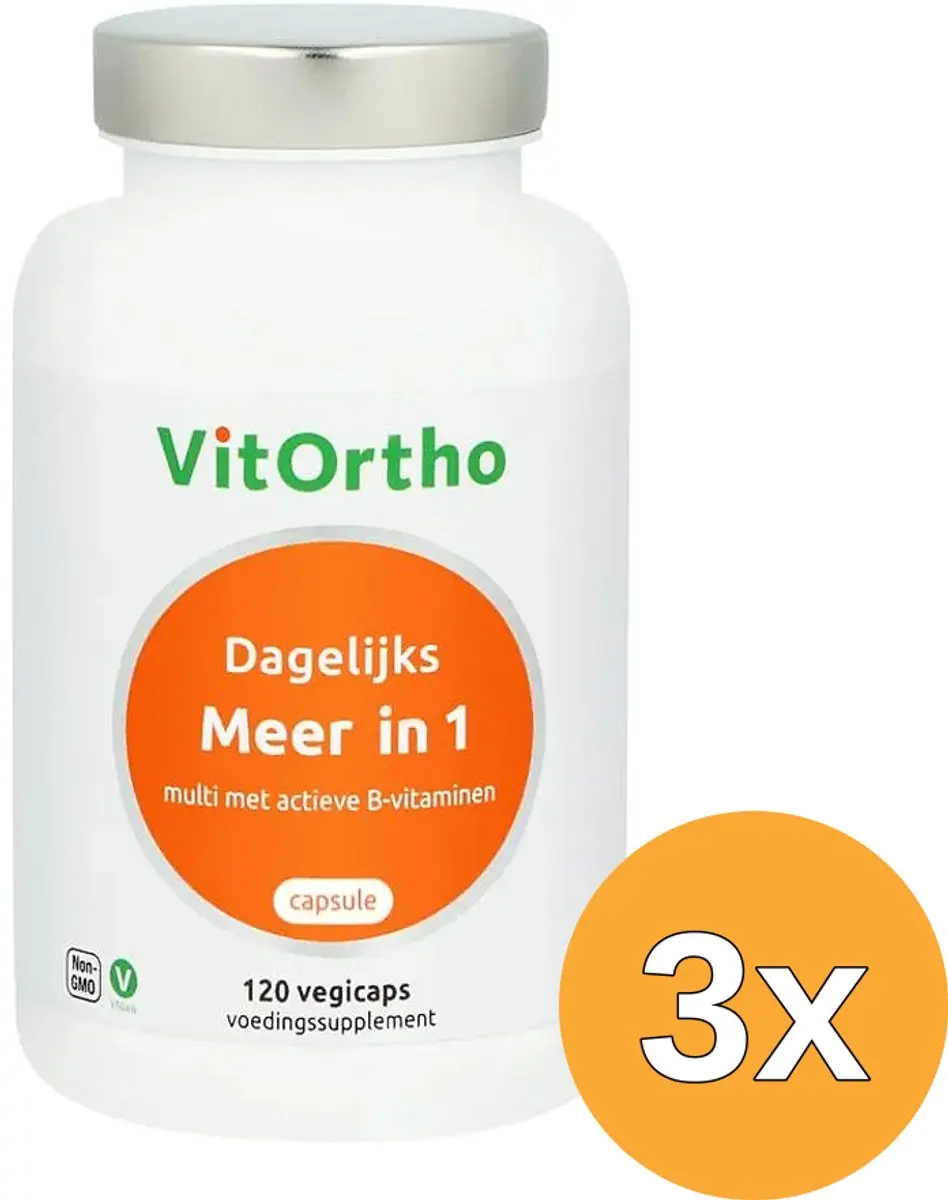 3x VitOrtho Meer in 1 Dagelijks (120 vega capsulesa)