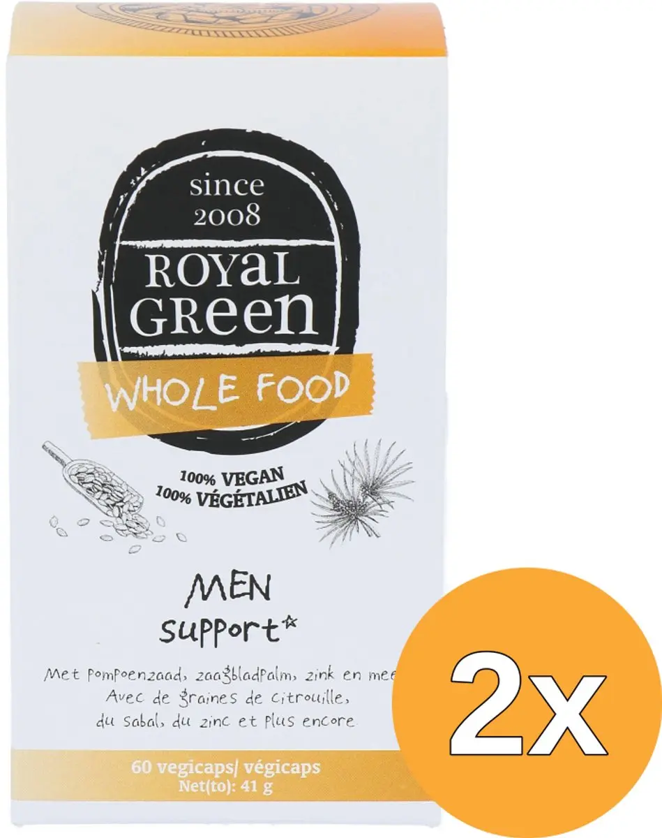 2x Royal Green Men Support Bio (60 vega capsules)