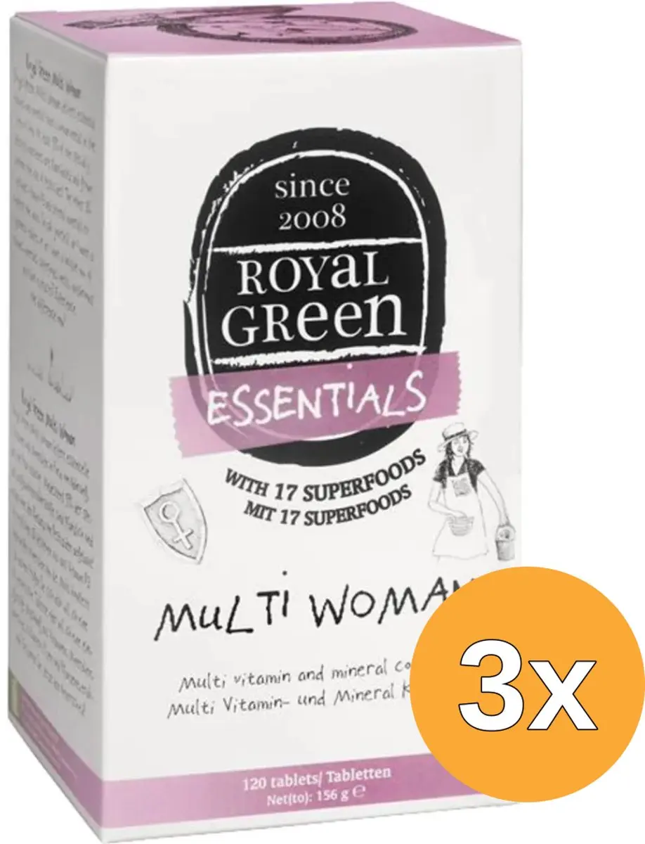 3x Royal Green Multi woman (120 tabletten)