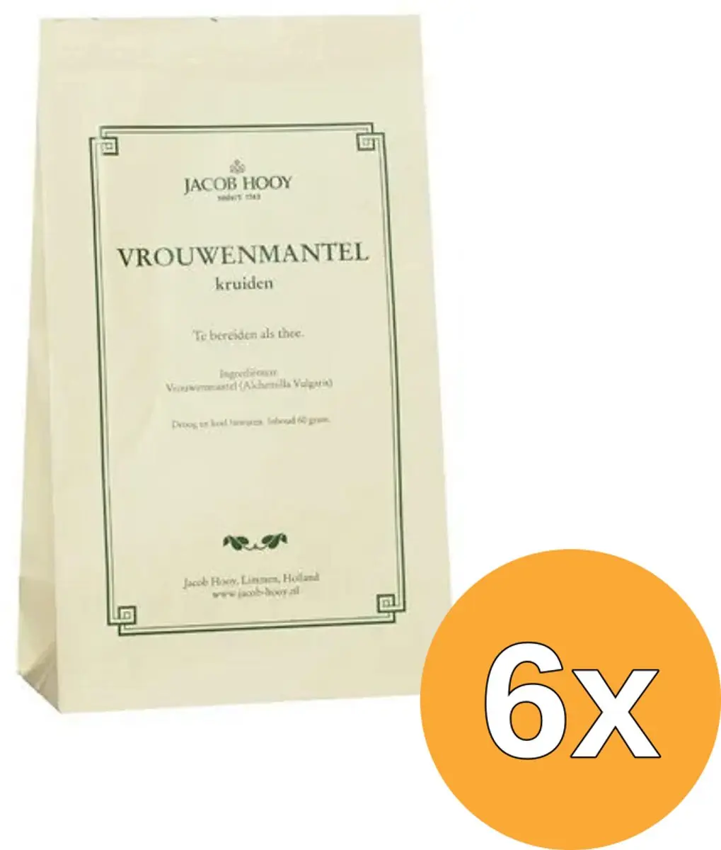 6x Jacob Hooy Vrouwenmantel (60 gr)