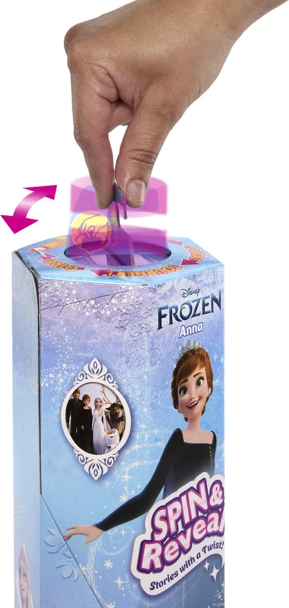 Disney Frozen Draaien en Ontdekken Anna pop - Modepop met accessoires