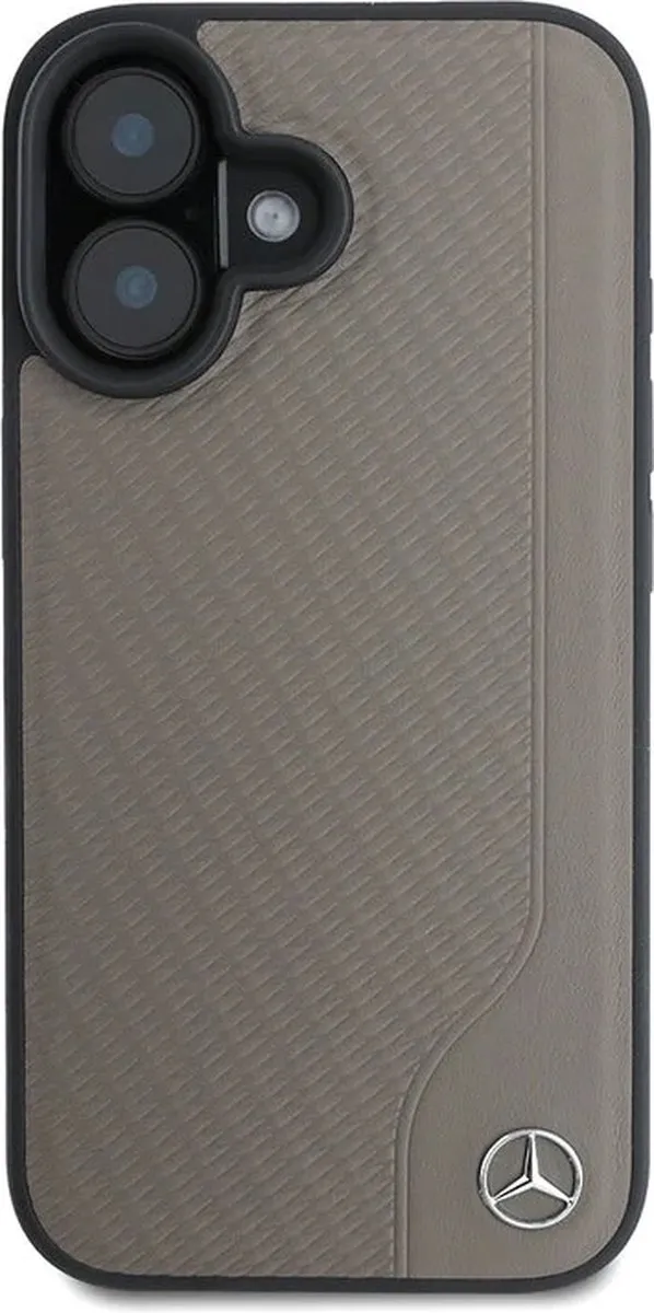 Mercedes-Benz iPhone 16 Backcover Hoesje - Bruin
