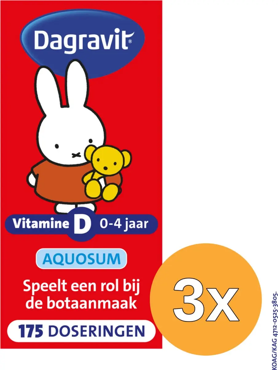 3x Dagravit Dagravit Kids Vitamine D Aquosum (25 ml)