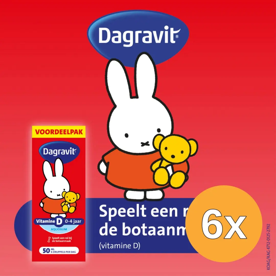 6x Dagravit Kids Vitamine D Aquosum (50 ml)