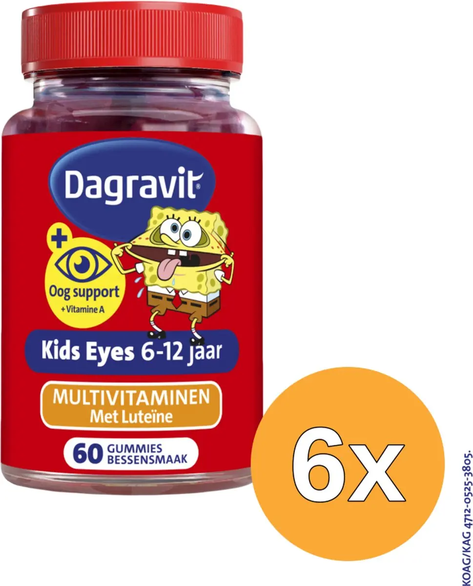 6x Dagravit Kids Xtra Eyecare (60 stuks)