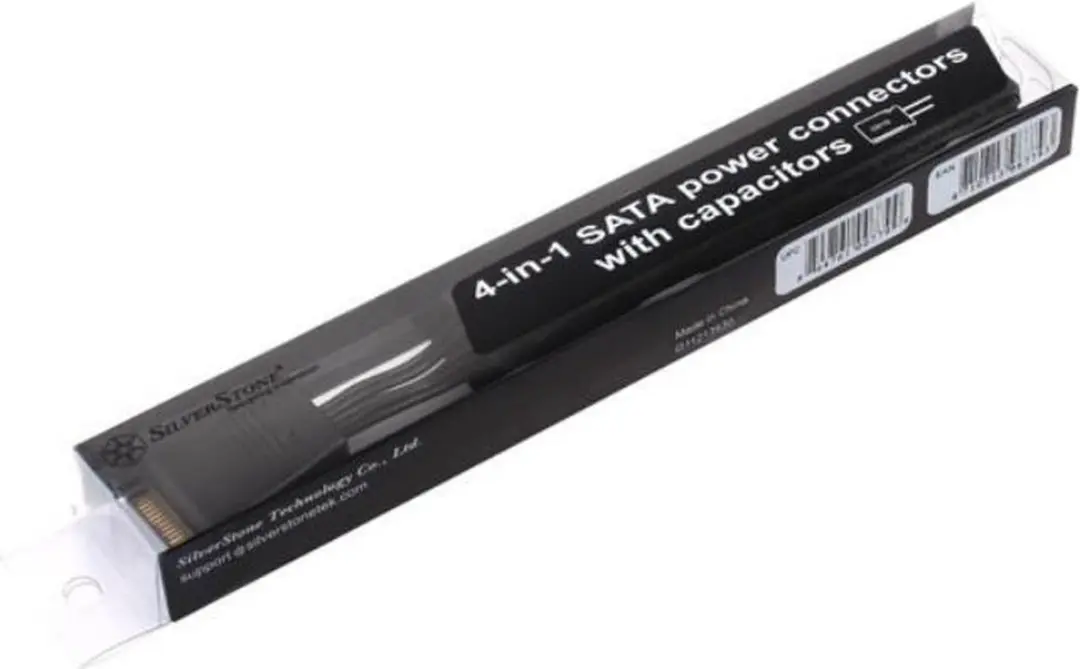 Silverstone CP06 SATA-kabel Zwart