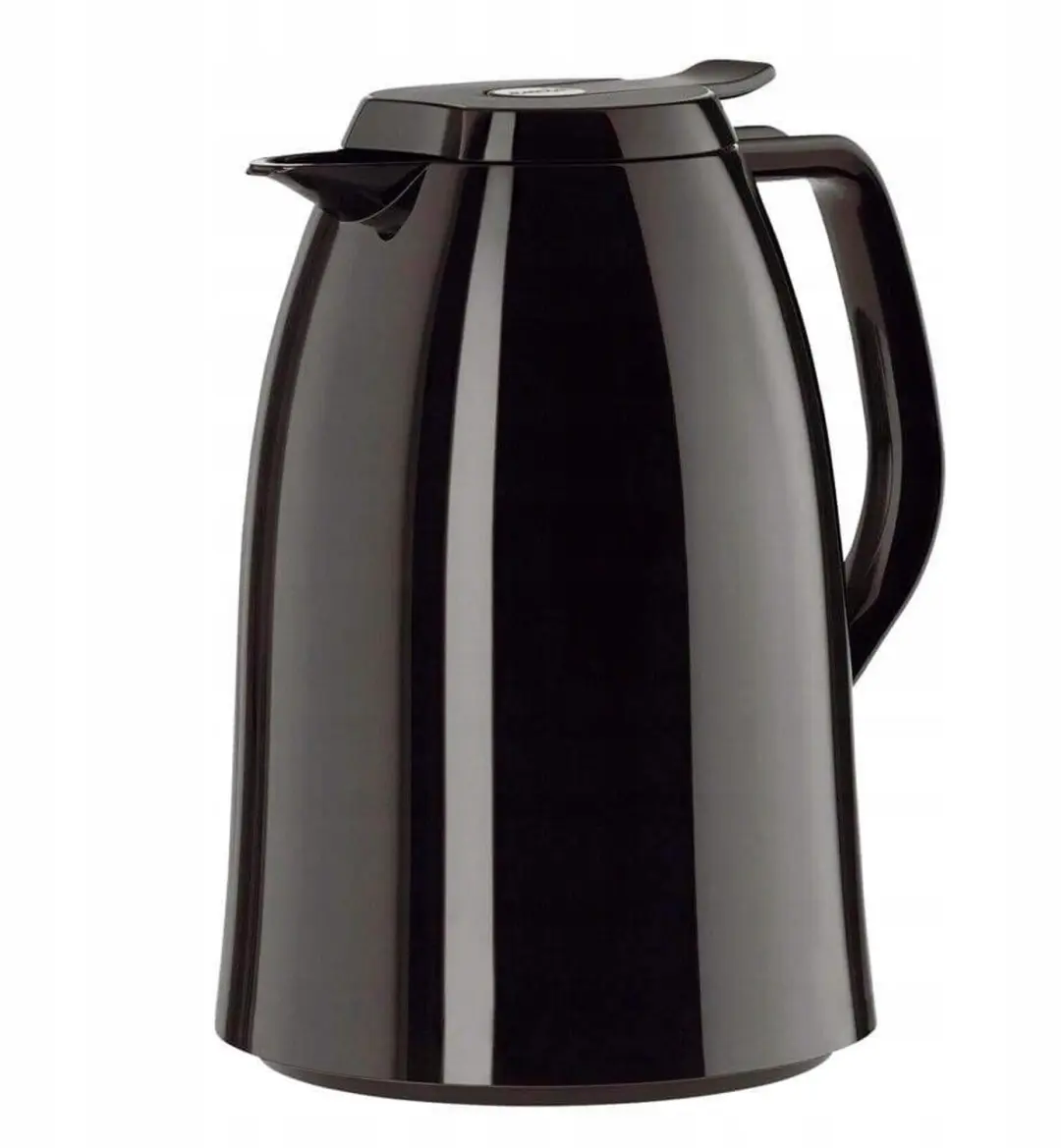 Emsa Mambo Thermos 1L - Zwart Glanzend - afbeelding 2 van 3