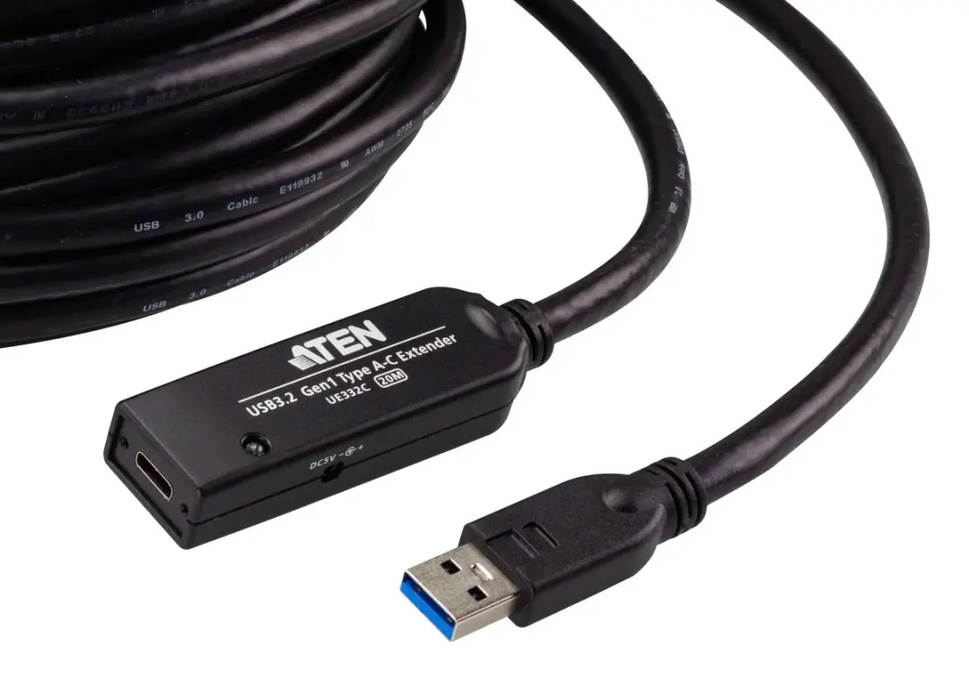 Aten UE332C-AT-G USB 3.2 Gen1 Verlengkabel - Zwart - afbeelding 2 van 2