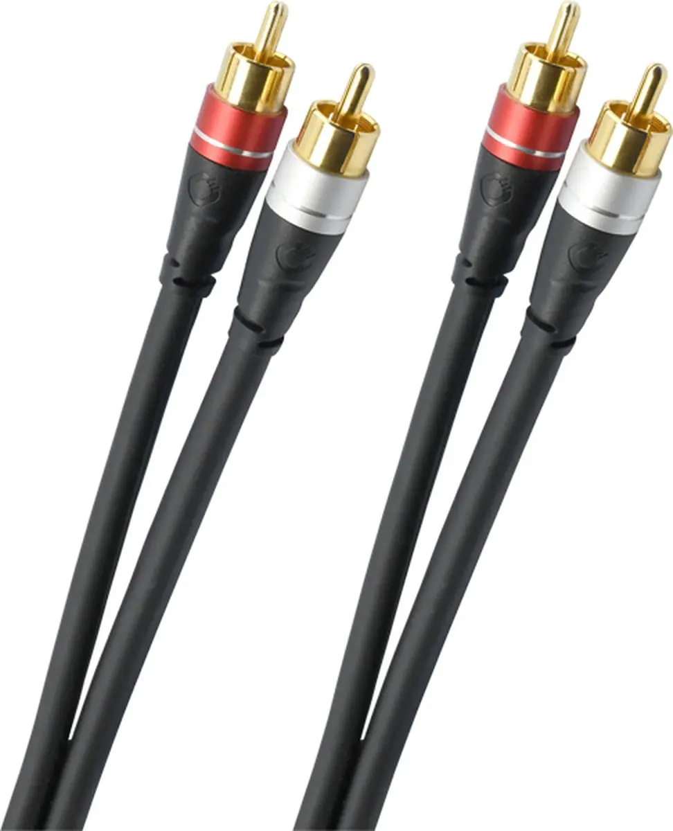 OEHLBACH Audio Link audio kabel 1,5 m 2 x RCA Zwart