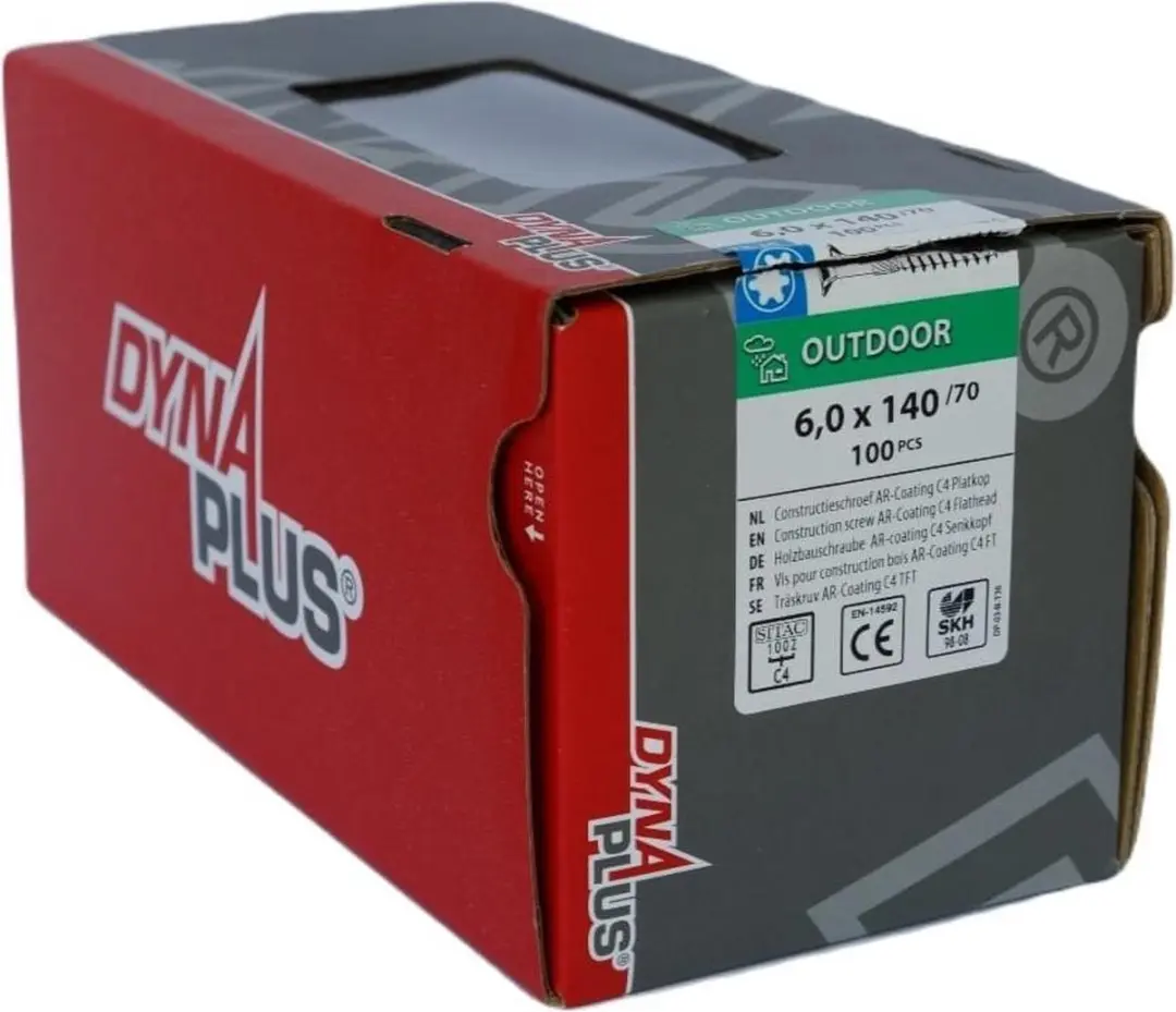 Dynaplus Unischroeven Torx 30 6x140mm AR-Coating - 100 Stuks - afbeelding 5 van 6