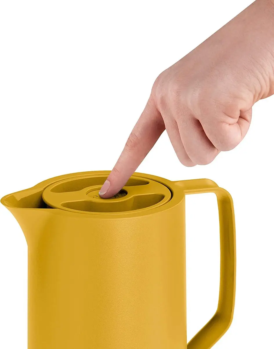 Emsa MotivA Thermoskan 1L - Mosterdgeel - afbeelding 6 van 6