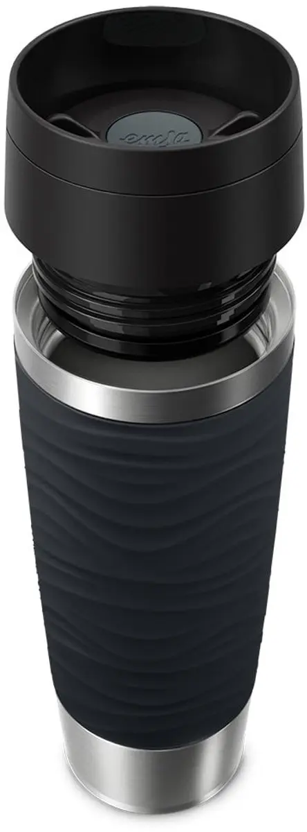 Emsa Travel Mug Wave N2022500 - 500ml - Zwart - afbeelding 3 van 5