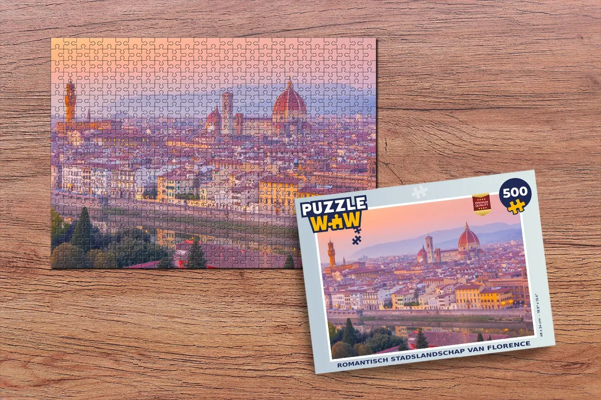 PuzzleWow Florence Legpuzzel 500 Stuks - Multicolor