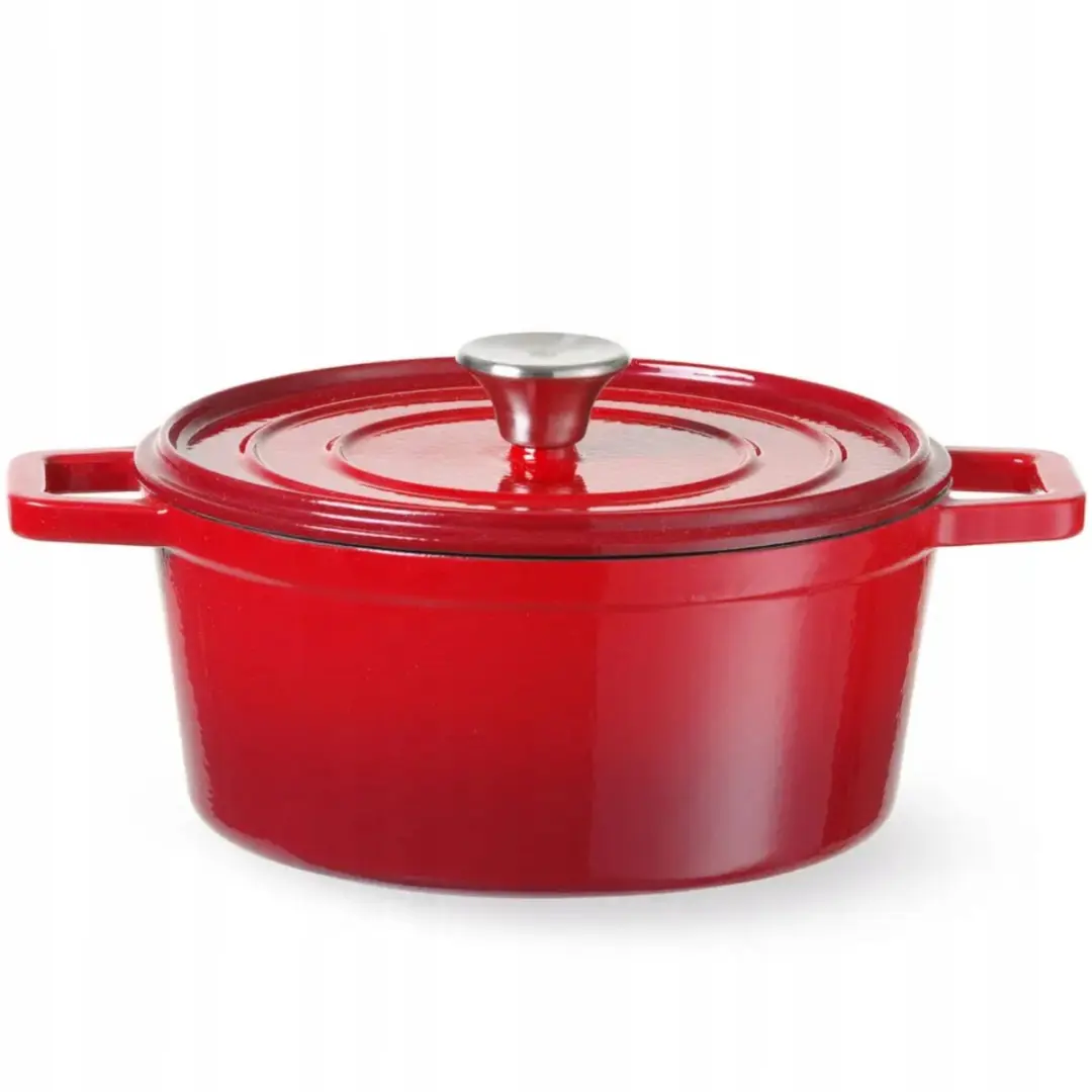 Gietijzeren Emaille Braadpan 3.7L Rood