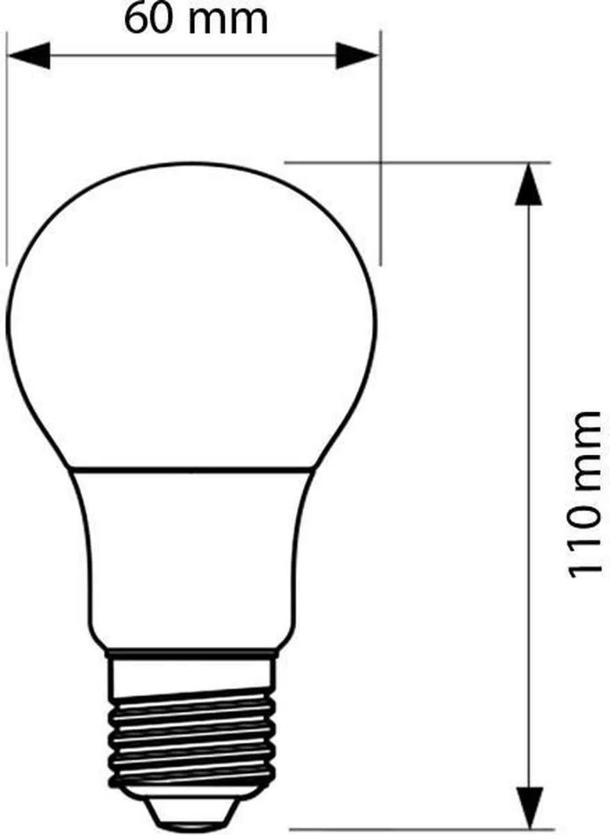 Philips LED CorePro A60 E27 8W Warm Wit Mat