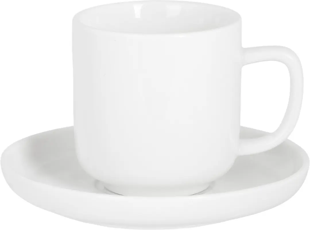 Cosy&Trendy Moon White Espresso Kopje 9cl en Schoteltje 10,5cm