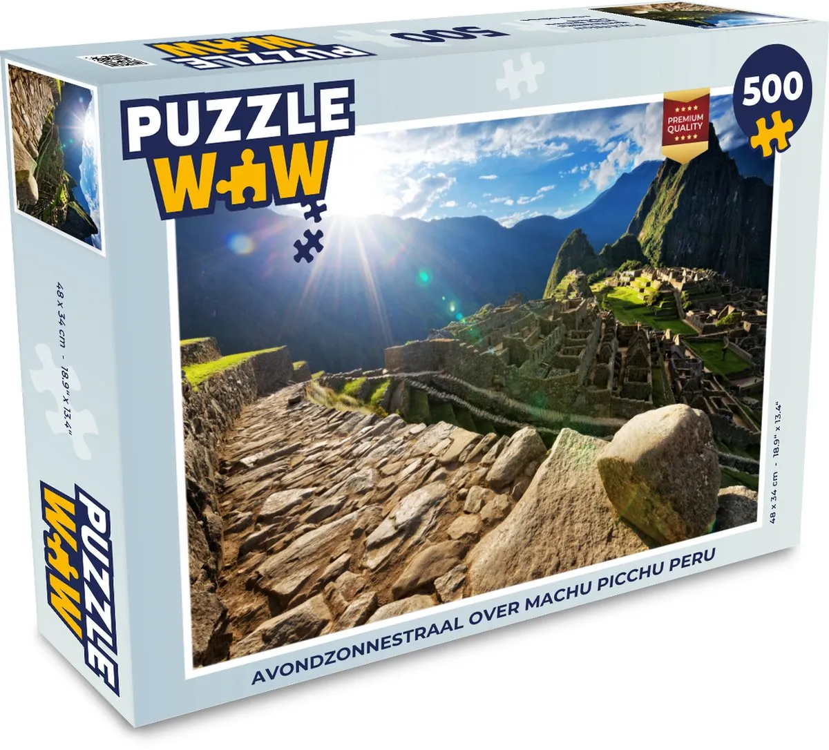 PuzzleWow Machu Picchu Legpuzzel 500 Stuks