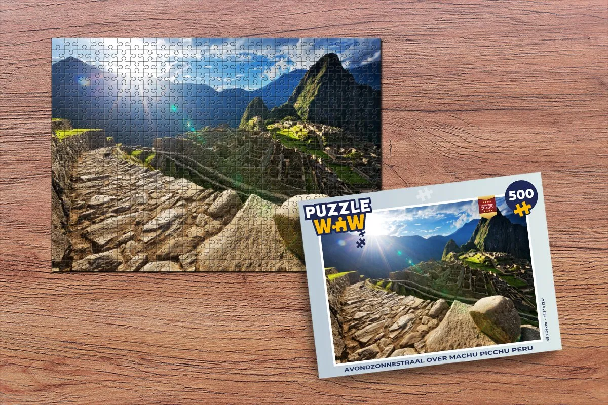 PuzzleWow Machu Picchu Legpuzzel 500 Stuks - Multicolor