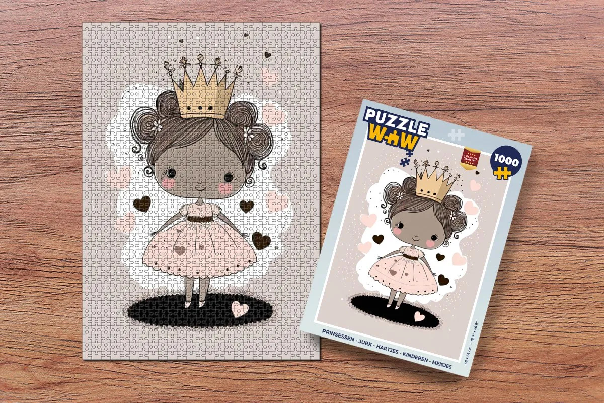 PuzzleWow Prinsessen Legpuzzel 1000 Stuks - Multicolor