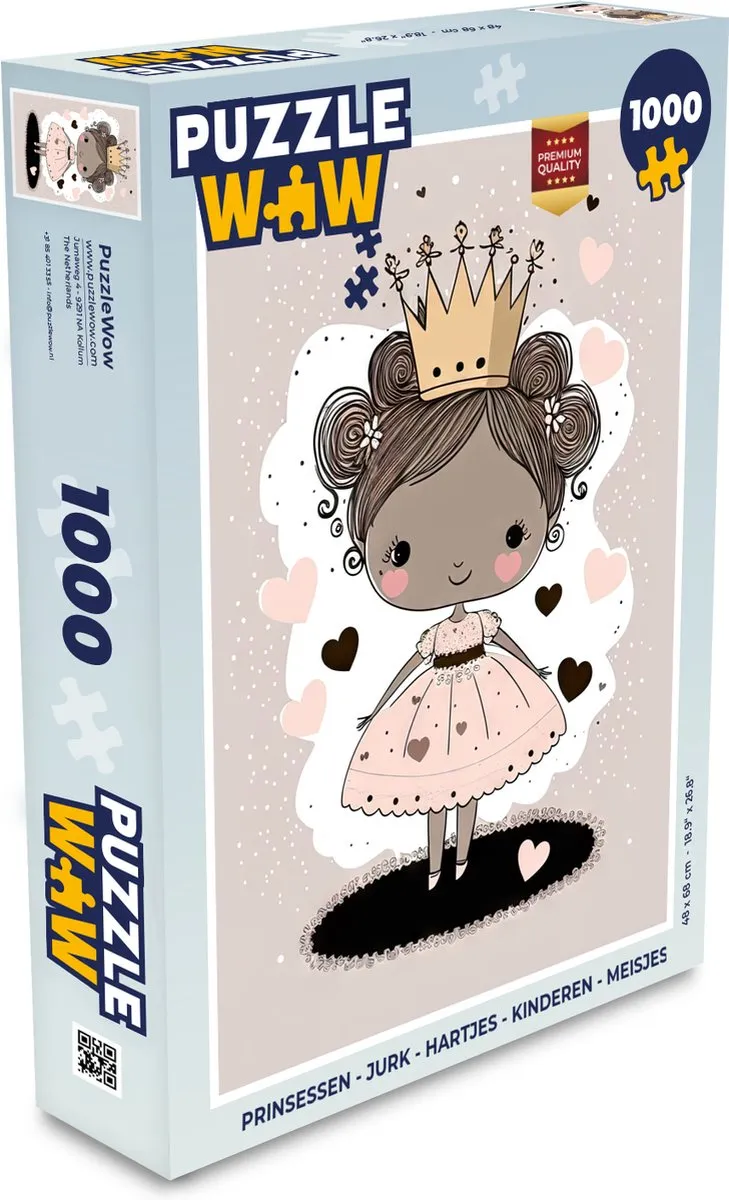 PuzzleWow Prinsessen Legpuzzel 1000 Stuks - Multicolor