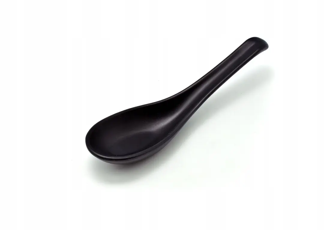 Zwarte Melamine Lepel 14,5 cm
