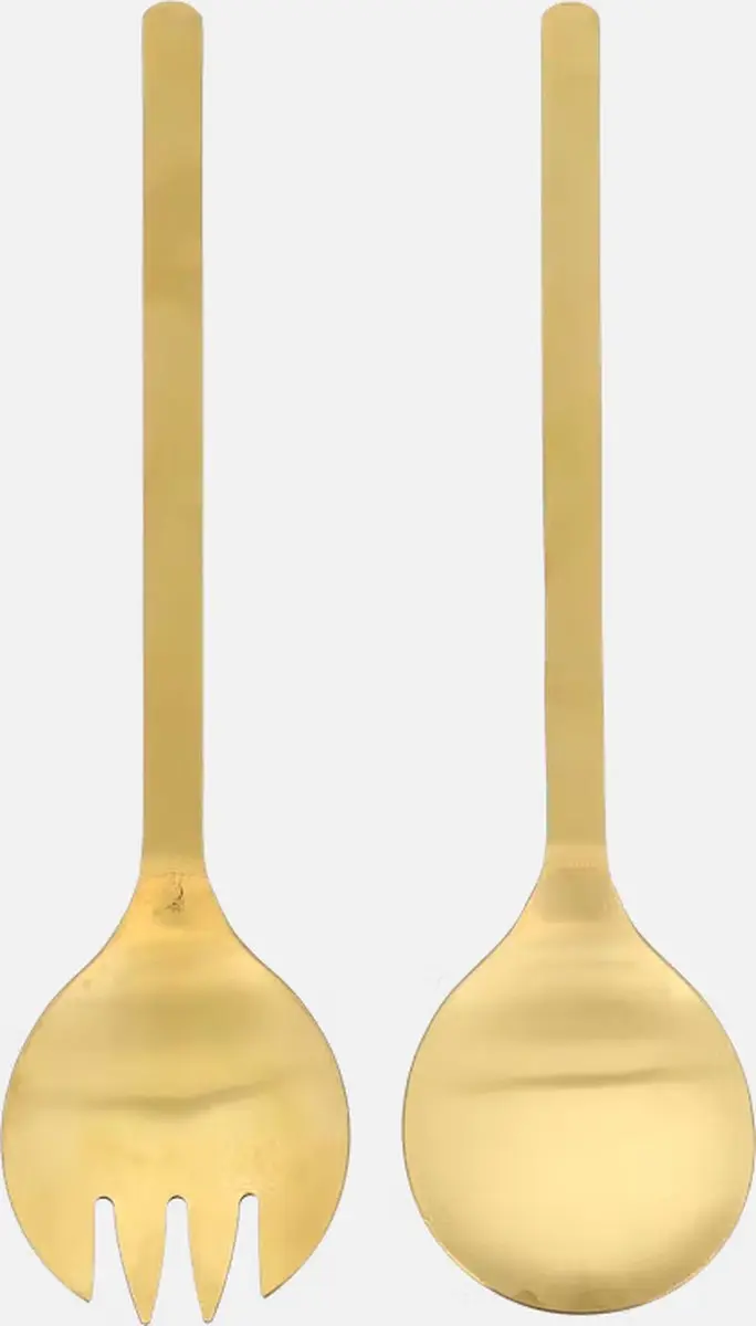Gouden Saladebestek Set