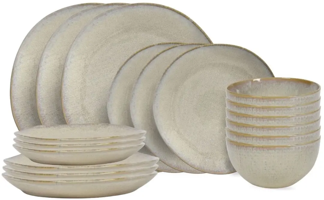 Cookinglife Serviesset Linen Beige 18-delig / 6 personen