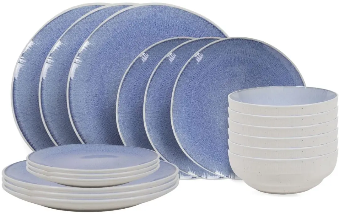 Cookinglife Serviesset Nola Blauw 18-delig / 6 personen
