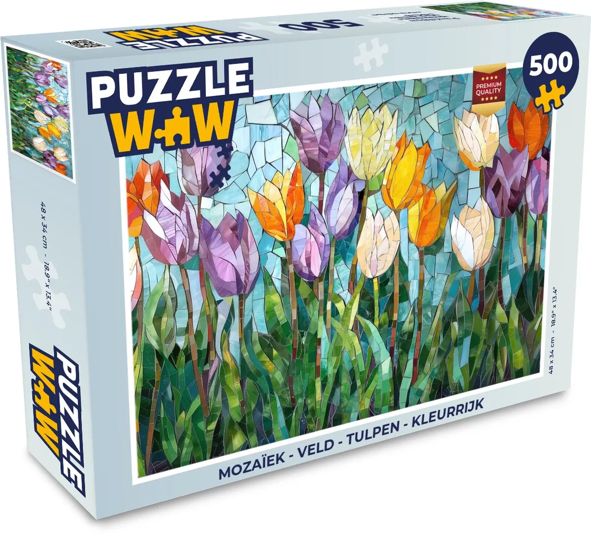PuzzleWow Mozaïek Legpuzzel 500 Stuks