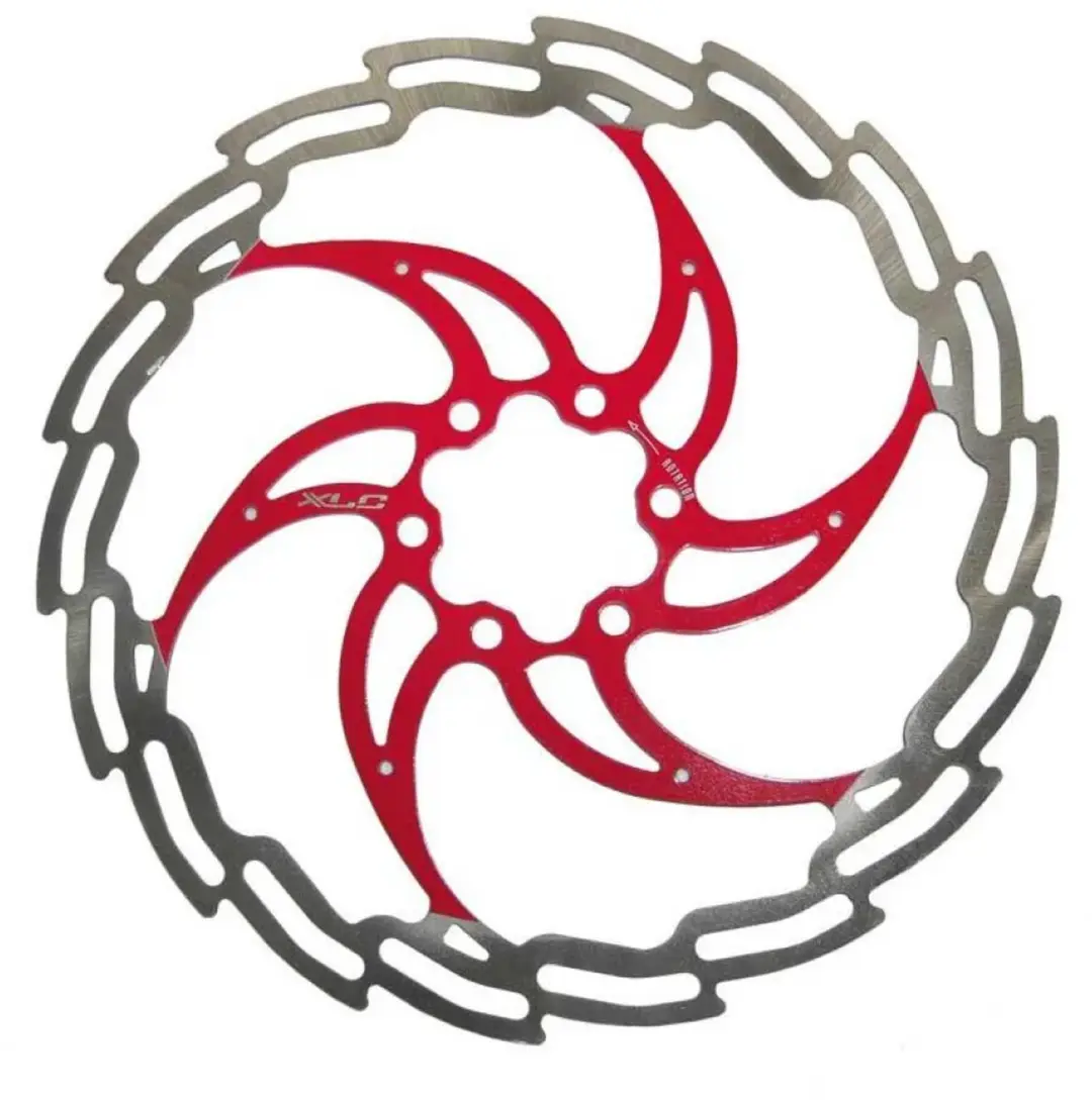 XLC BRX02 Remschijf 160mm - Zilver/Rood - afbeelding 2 van 2