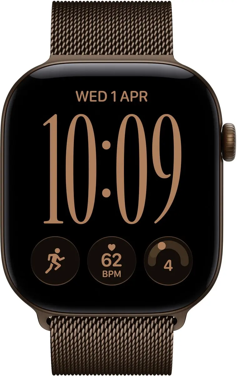 Apple Watch Series 12 46mm Cellular - Donkerbrons - Milanees M/L - afbeelding 2 van 2