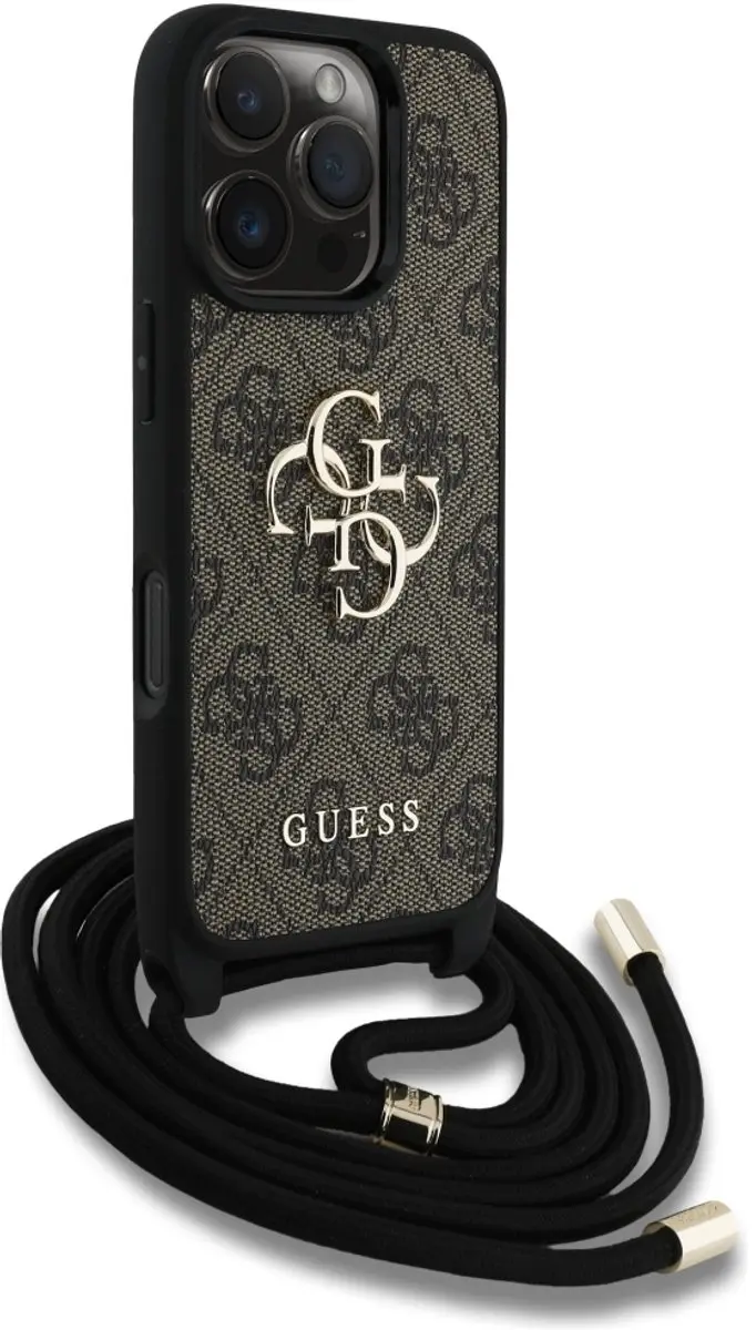 Guess iPhone 16 Pro Hoesje - Bruin - Crossbody - afbeelding 6 van 6