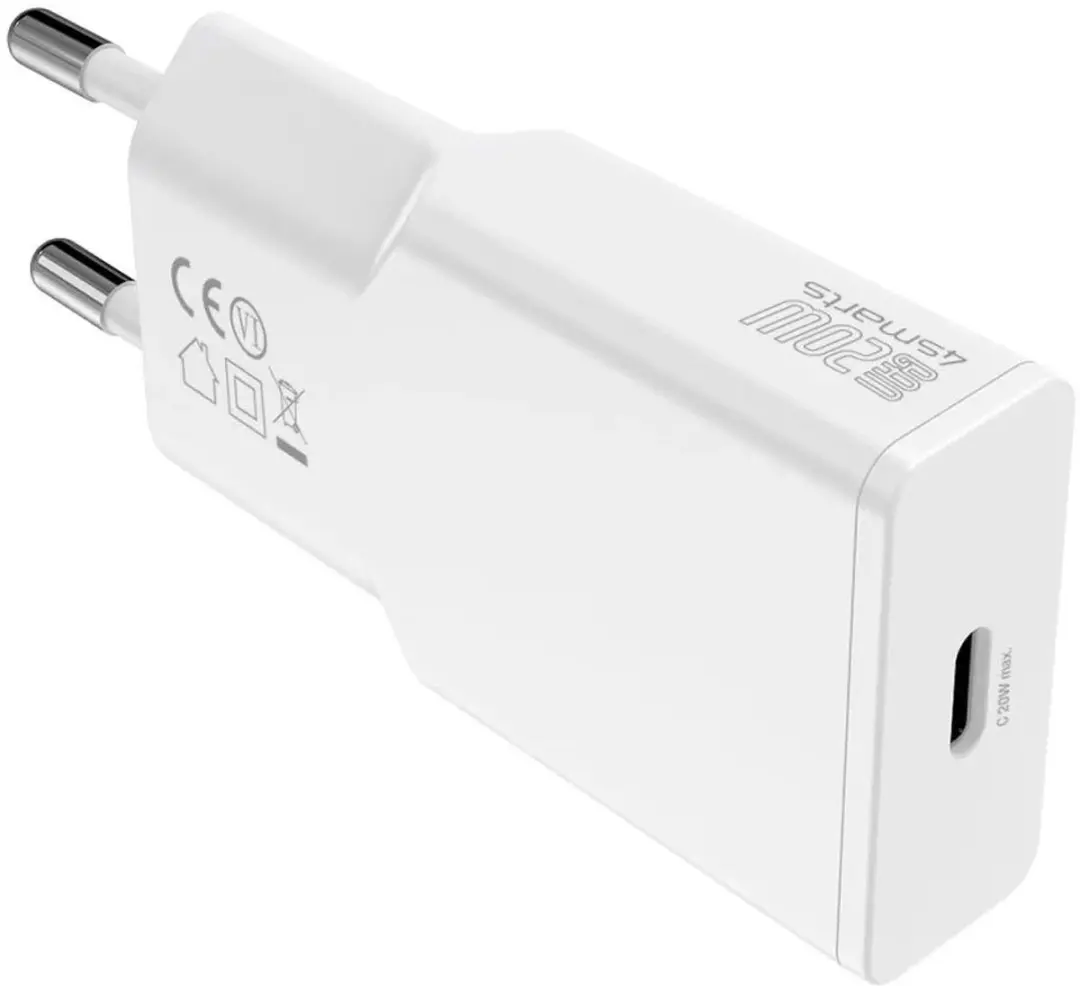 4Smarts 541121 USB-C Adapter 20W - Wit - afbeelding 4 van 6