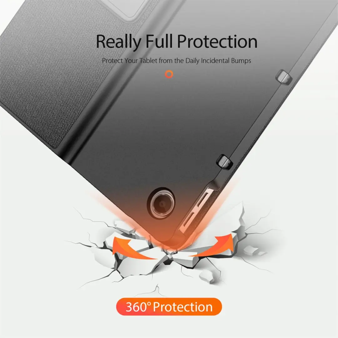 Dux Ducis Domo Bookcase Lenovo Tab Plus SH00077047 - Zwart - afbeelding 6 van 6