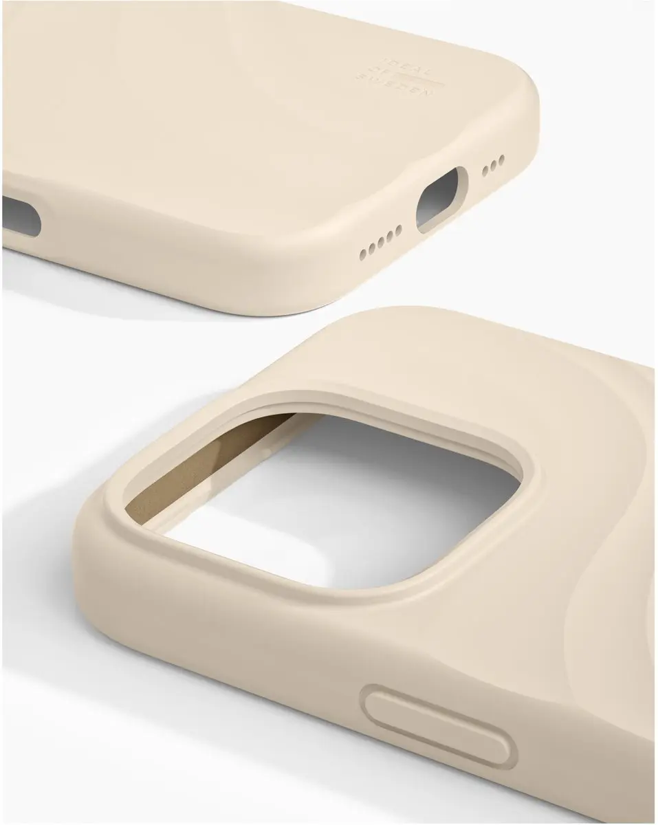 iDeal of Sweden Soft Swirl Silicone Hoes iPhone 16 Pro Max - Beige - afbeelding 2 van 5