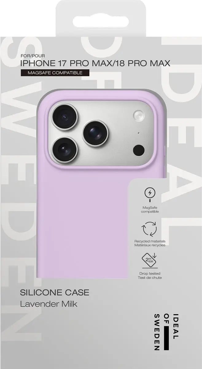 iDeal of Sweden Silicone Case iPhone 18/17 Pro Max - Lavender Milk - afbeelding 4 van 4