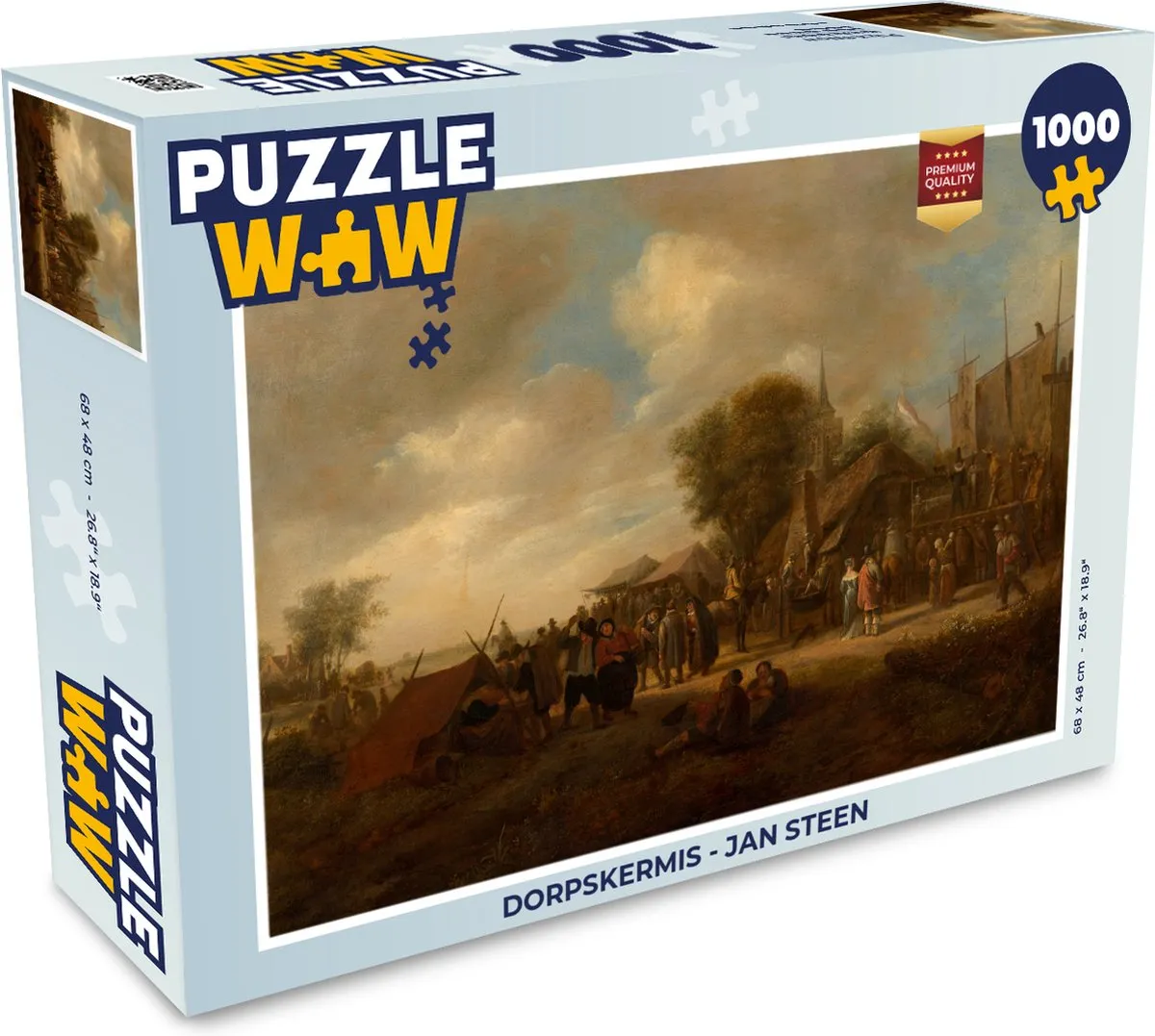 PuzzleWow Dorpskermis Jan Steen Legpuzzel 1000 Stuks