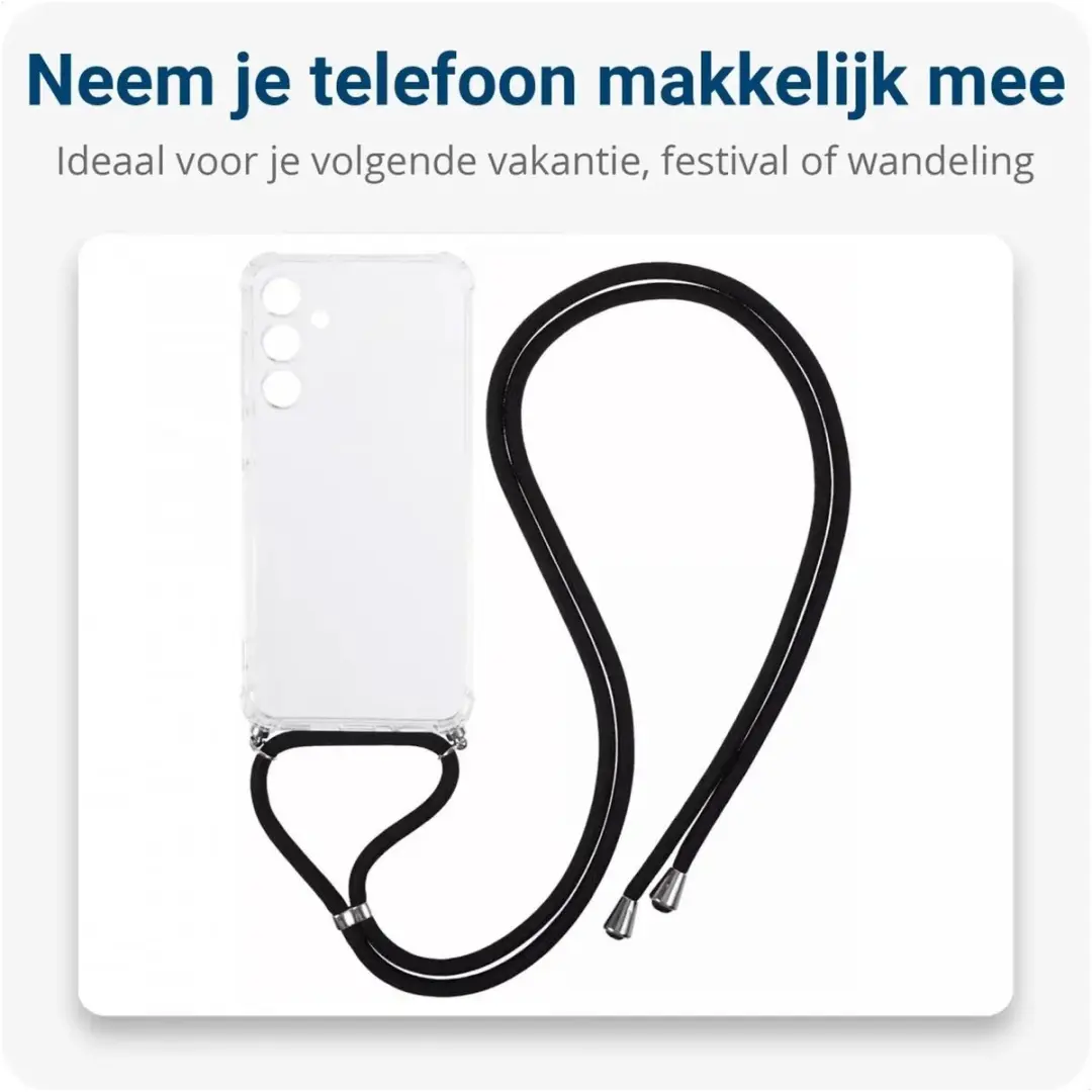 Selected Transparant Hoesje Samsung Galaxy A18 - Koord & TPU - afbeelding 5 van 6